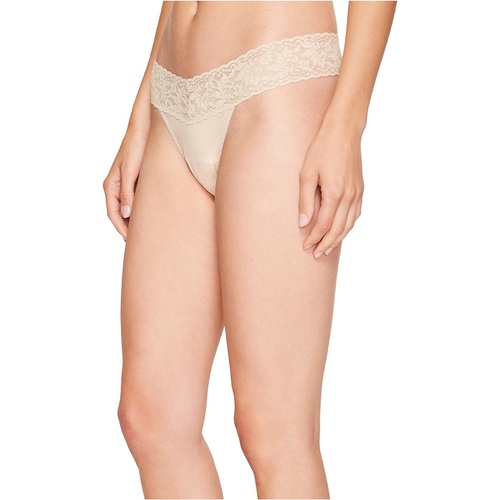  Hanky Panky Organic Cotton Low Rise Thong w/ Lace