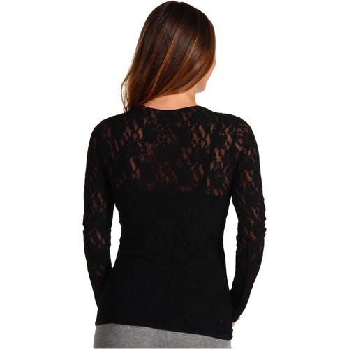  Hanky Panky Signature Lace Unlined Long Sleeve Top