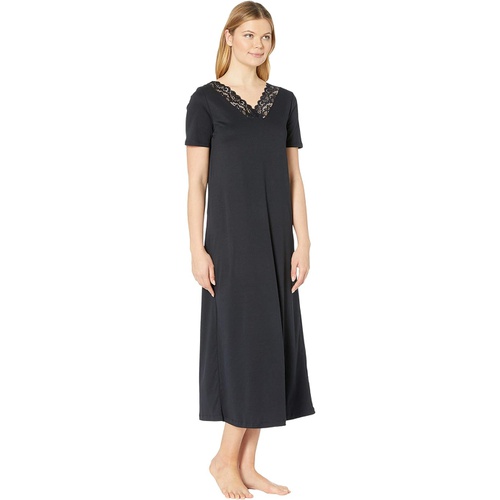  Hanro Moments Short Sleeve Long Gown