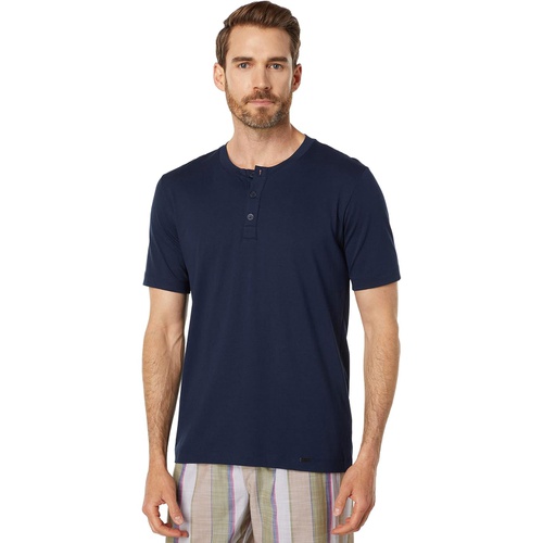  Hanro Living Short Sleeve Henley Shirt