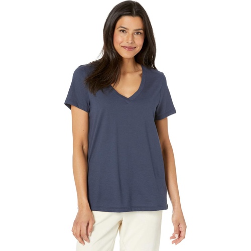  Hanro Sleep & Lounge Short Sleeve V-Neck Shirt