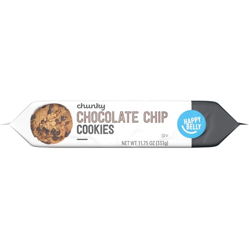  Amazon Brand - Happy Belly Chunky Chocolate Chip Cookies, 11.75 Ounce