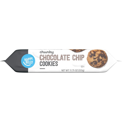  Amazon Brand - Happy Belly Chunky Chocolate Chip Cookies, 11.75 Ounce