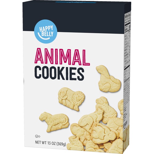  Amazon Brand - Happy Belly Animal Cookies, 13 Ounce