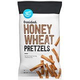 Amazon Brand - Happy Belly Braided Honey Wheat Pretzels, 12oz
