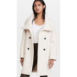 Harris Wharf London Women Funnel Collar Coat