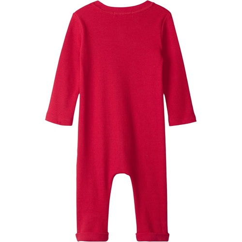 해틀리 Hatley Kids Racing Plush Henley Romper (Infant)