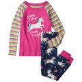 Hatley Kids Space Unicorns Organic Cotton Raglan Pajama Set (Toddleru002FLittle Kidsu002FBig Kids)