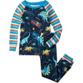 Hatley Kids Space Dinos Organic Cotton Raglan Pajama Set (Toddleru002FLittle Kidsu002FBig Kids)