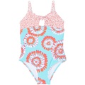 Hatley Kids Painted Mandalas Tie Front Swimsuit (Toddleru002FLittle Kidsu002FBig Kids)