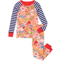 Hatley Kids Enchanted Garden Organic Cotton Raglan Pajama Set (Toddleru002FLittle Kidsu002FBig Kids)