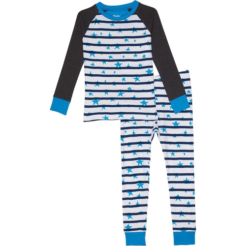 해틀리 Hatley Kids Starry Night Organic Cotton Raglan PJ Set (Toddleru002FLittle Kidsu002FBig Kids)