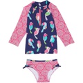 Hatley Kids Tropical Birds Rashguard Set (Toddleru002FLittle Kidsu002FBig Kids)