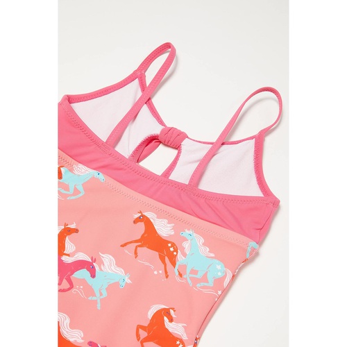 해틀리 Hatley Kids Playful Horses Tie Front Swimsuit (Toddleru002FLittle Kidsu002FBig Kids)