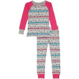 Hatley Kids Confetti Hearts Organic Cotton Raglan PJ Set (Toddleru002FLittle Kidsu002FBig Kids)