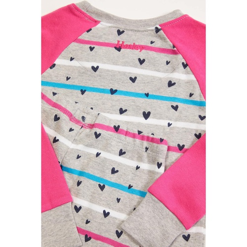 해틀리 Hatley Kids Confetti Hearts Organic Cotton Raglan PJ Set (Toddleru002FLittle Kidsu002FBig Kids)