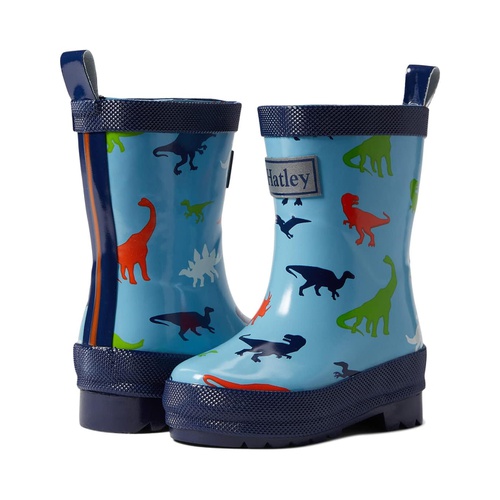 해틀리 Hatley Kids Prehistoric Dinos Shiny Rain Boots (Toddleru002FLittle Kid)