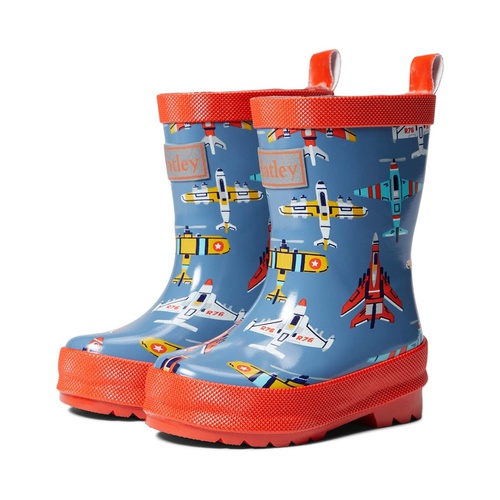 해틀리 Hatley Kids Flying Aircrafts Shiny Rain Boots (Toddleru002FLittle Kidu002FBig Kid)