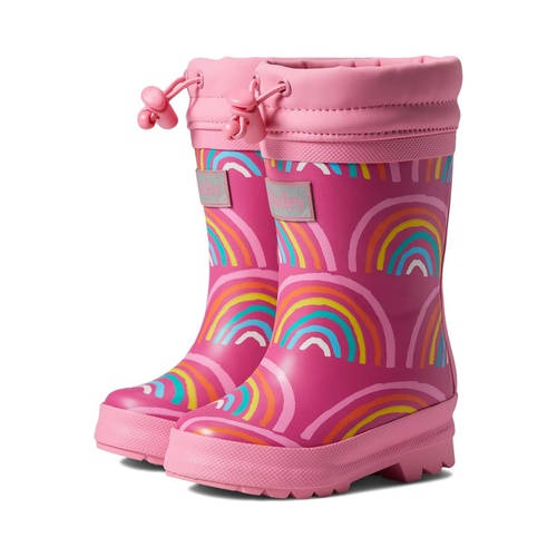 해틀리 Hatley Kids Rainy Rainbows Sherpa Lined Rain Boots (Toddleru002FLittle Kidu002FBig Kid)