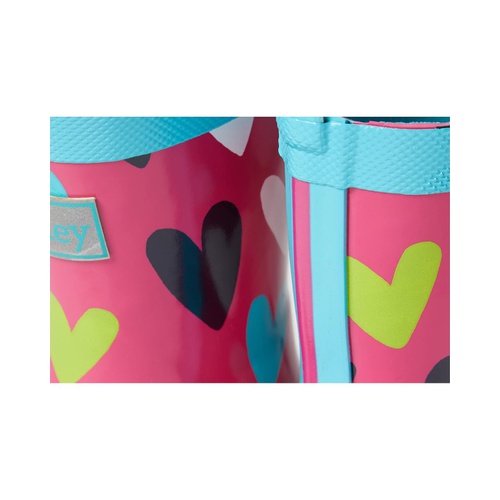 해틀리 Hatley Kids Confetti Hearts Shiny Rain Boots (Toddleru002FLittle Kidu002FBig Kid)