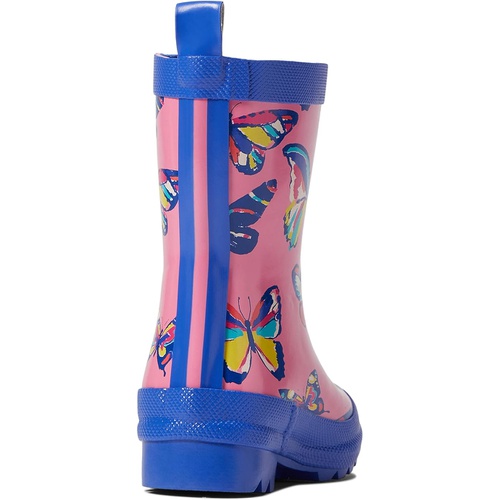 해틀리 Hatley Kids Vibrant Butterflies Shiny Rain Boots (Toddleru002FLittle Kidu002FBig Kid)