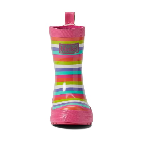 해틀리 Hatley Kids Rainbow Stripes Shiny Rain Boots (Toddleru002FLittle Kid)