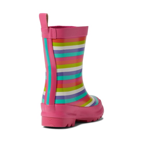 해틀리 Hatley Kids Rainbow Stripes Shiny Rain Boots (Toddleru002FLittle Kid)