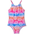 Hatley Kids Eyelash Mandela Gather Front Swimsuit (Toddler/Little Kids/Big Kids)