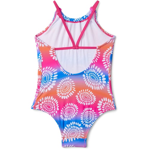 해틀리 Hatley Kids Eyelash Mandela Gather Front Swimsuit (Toddler/Little Kids/Big Kids)