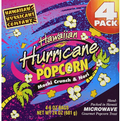  Hawaiian Hurricane Popcorn Hawaiian Hurricane Microwave Popcorn 4 Pack