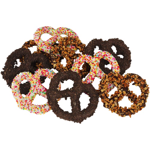  Hazel & Creme Chocolate Covered Pretzels - THANK YOU Chocolate Gift Box - Appreciation Gourmet Food Gift