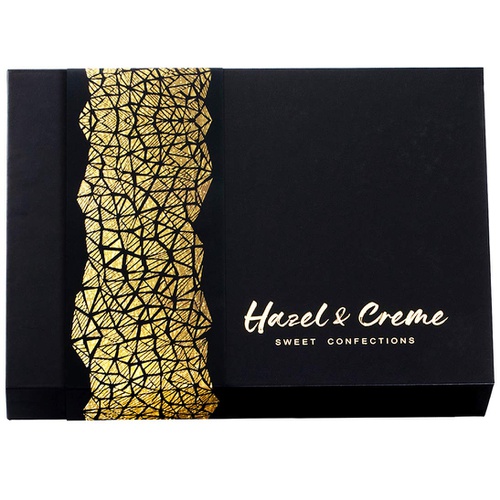  Hazel & Creme Chocolate Cookie Gift Box - Chocolate Covered Cookies Gift Basket - Gourmet Gifts - Food Gift In Elegant Box