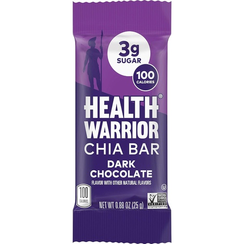  Health Warrior Chia Bars, Caramel Sea Salt, Gluten Free, Vegan, 25g Bars, 15 Count