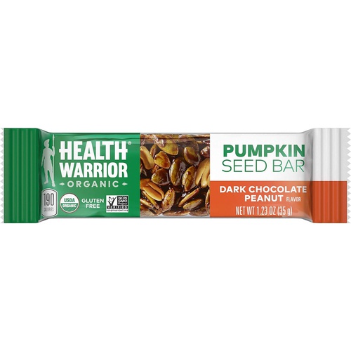  Health Warrior Organic Pumpkin Seed Protein Bars, Variety Pack, 7+g Plant Protein, Gluten Free, Certified Organic (12 Pack)