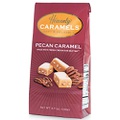 J Morgan Confections Heavenly Caramel | Pecan Flavor | 4.7 oz Bag, 4-Pack | Gourmet Soft and Chewy Butter Caramel Candies | Hand-Crafted Golden Treats