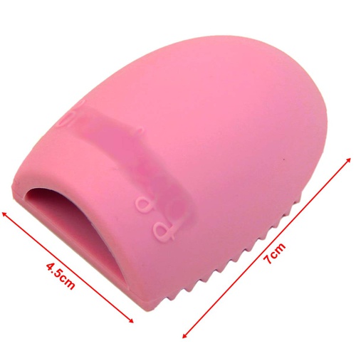  HeroNeo Cleaning MakeUp Washing Brush Silica Glove Scrubber Board Cosmetic Clean Tools (Pink)