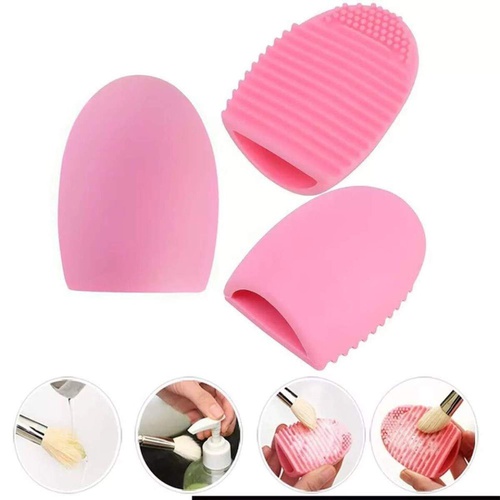  HeroNeo Cleaning MakeUp Washing Brush Silica Glove Scrubber Board Cosmetic Clean Tools (Pink)