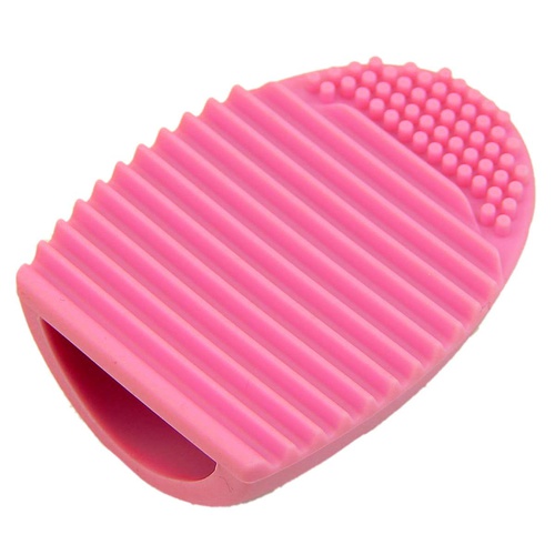  HeroNeo Cleaning MakeUp Washing Brush Silica Glove Scrubber Board Cosmetic Clean Tools (Pink)