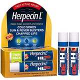 Herpecin-L Lip Protectant/Cold Sore & Sunscreen Lip Balm Twin Pack