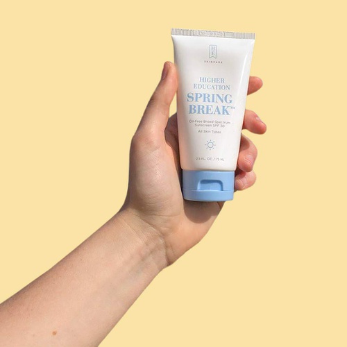  Higher Education Skincare: Spring Break SPF 30 - Oil-Free Sunscreen with Microfine Zinc Offering Broad Spectrum Sunscreen Protection from UVA/UVB; With Aloe Vera and Super Antioxid