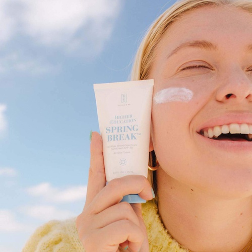  Higher Education Skincare: Spring Break SPF 30 - Oil-Free Sunscreen with Microfine Zinc Offering Broad Spectrum Sunscreen Protection from UVA/UVB; With Aloe Vera and Super Antioxid