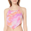 Hobie Womens Standard High Neck Scarf Tankini Swimsuit Top