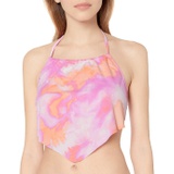 Hobie Womens Standard High Neck Scarf Tankini Swimsuit Top