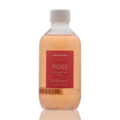  Hollyhoux Rose Refresher Mist REFILL with Rose Oil and Aloe Helps Protect Skin from Aging and Brightens and Revitalizes - 8.12 fl oz / 240mL. Vegan, Non GMO and Cruelty Free.