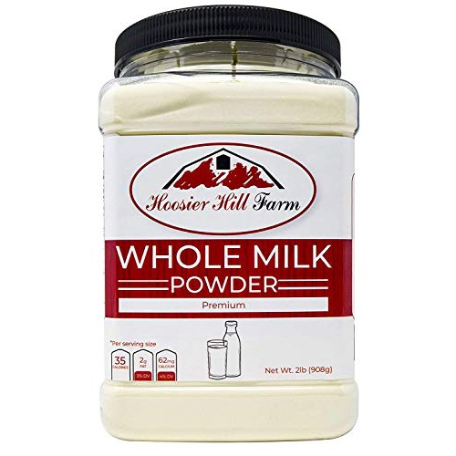  Hoosier Hill Farm Hoosier Hill All American Whole Milk Powder 2 LBS, rBST Free, Made in USA, Batch tested to be & Gluten Free