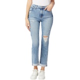 Hudson Jeans Holly High-Rise Straight Crop in Blue Swan