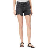 Hudson Jeans Devon High-Rise Boyfriend Shorts in Midnight Frost