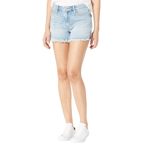 허드슨 Hudson Jeans Croxley High-Rise Shorts wu002F Split Hem in Motion