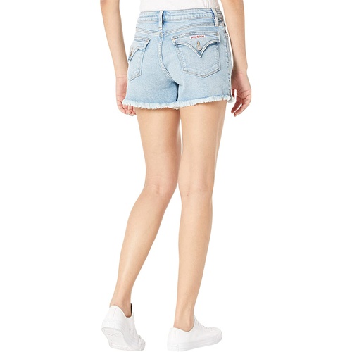 허드슨 Hudson Jeans Croxley High-Rise Shorts wu002F Split Hem in Motion