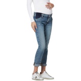 Hudson Jeans Lana Boyfriend Ankle wu002F Rolled Hem (Maternity) in Everlast